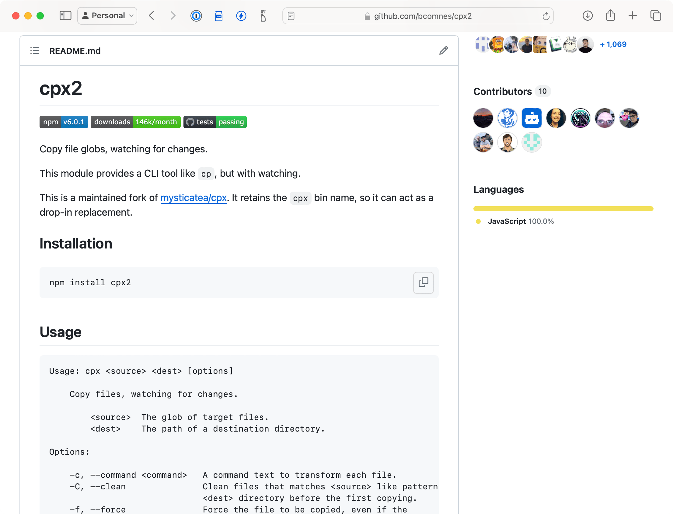 Screenshot of cpx2