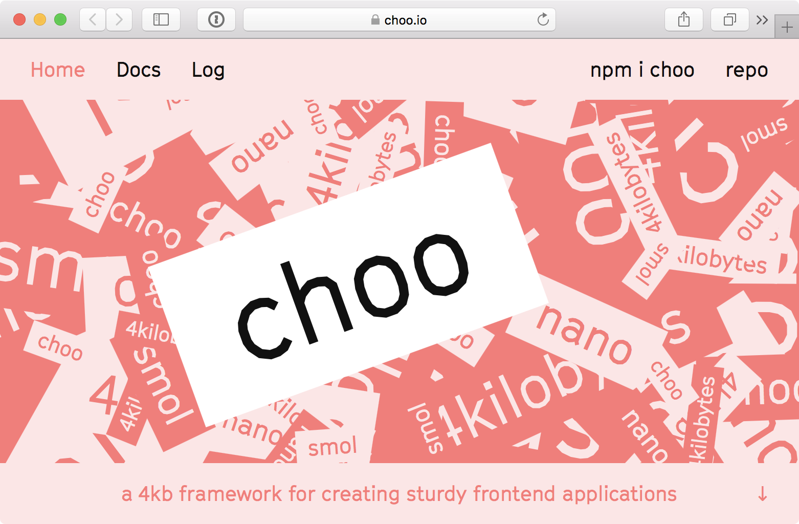 Choo website screenshot