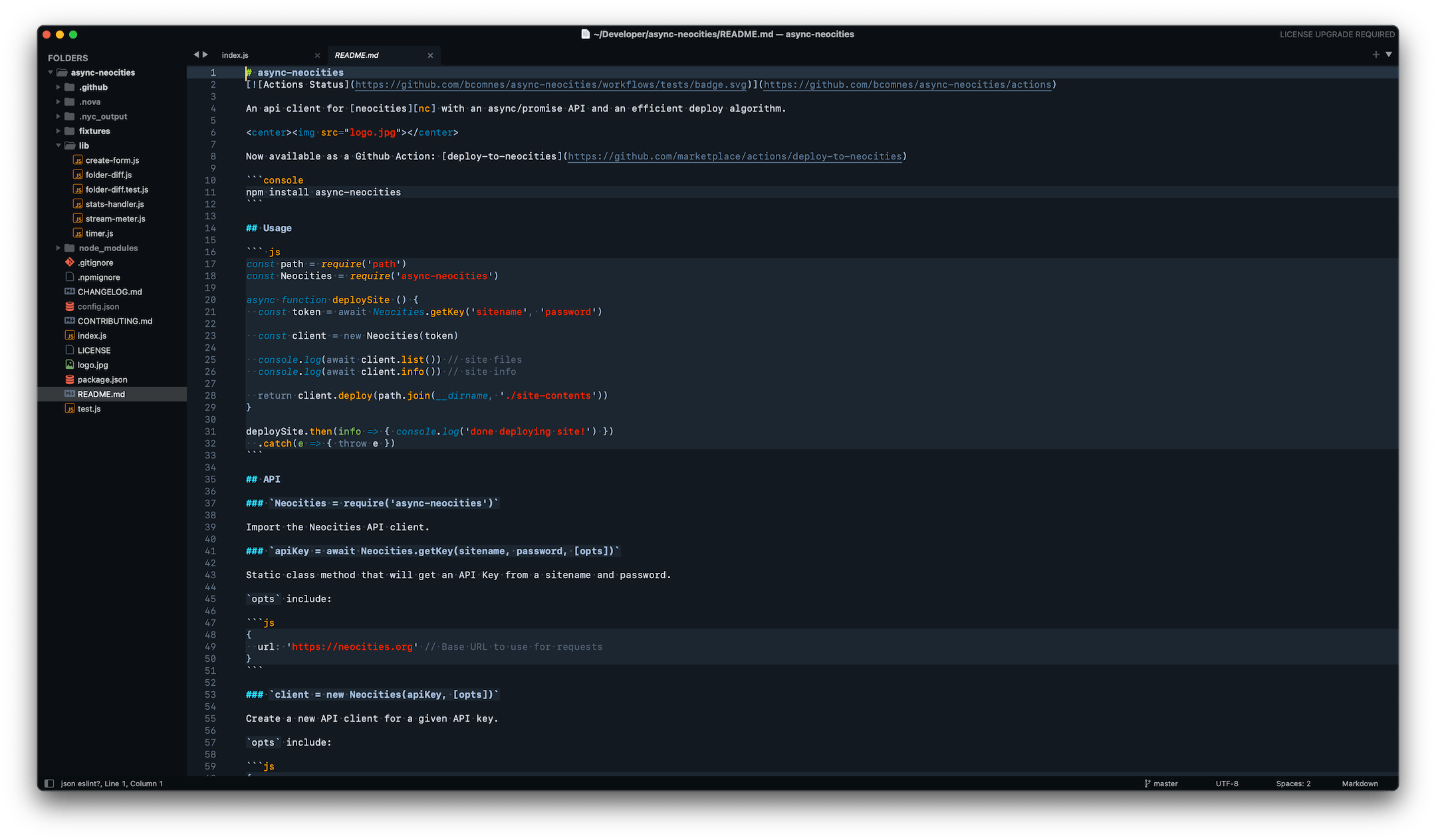 Tron Legacy 4 Markdown Syntax Example